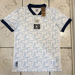 New Umbro El Salvador 2023-2024 Away Soccer Jersey White Blue Men’s Sizes